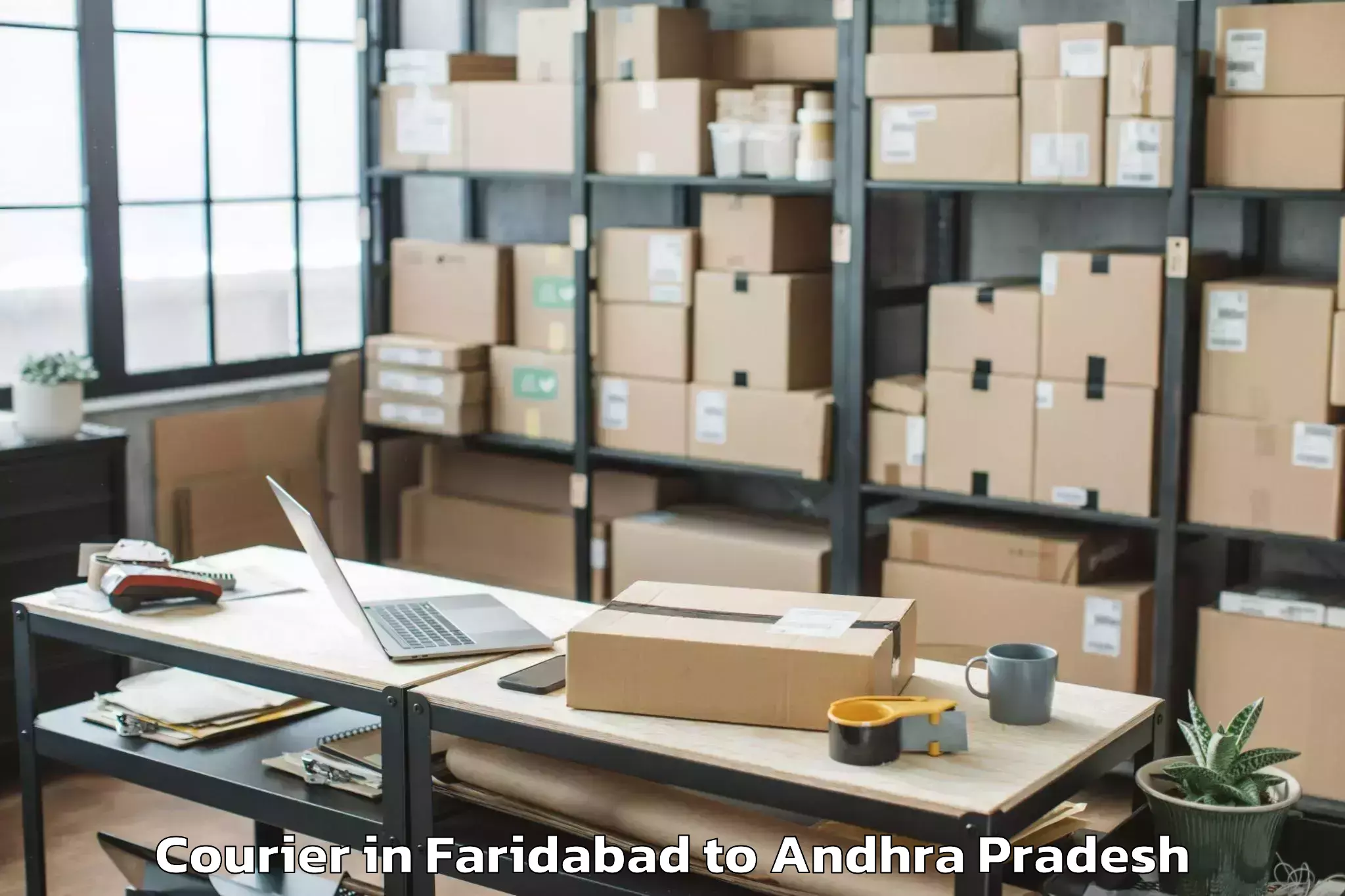 Easy Faridabad to Gandlapenta Courier Booking